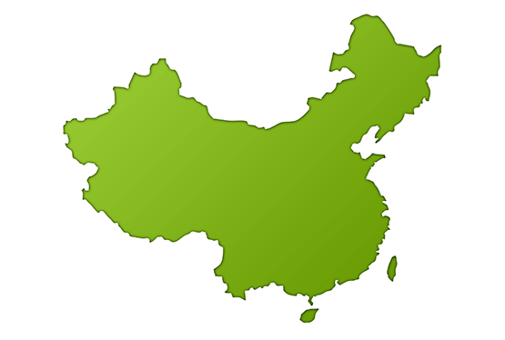 China Outline Blank Map