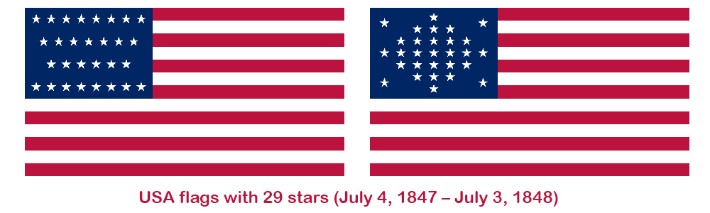 29-star USA flag