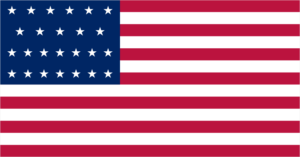 25-star USA flag