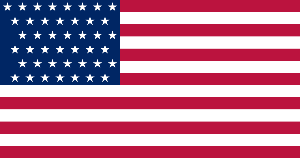 43-star USA flag
