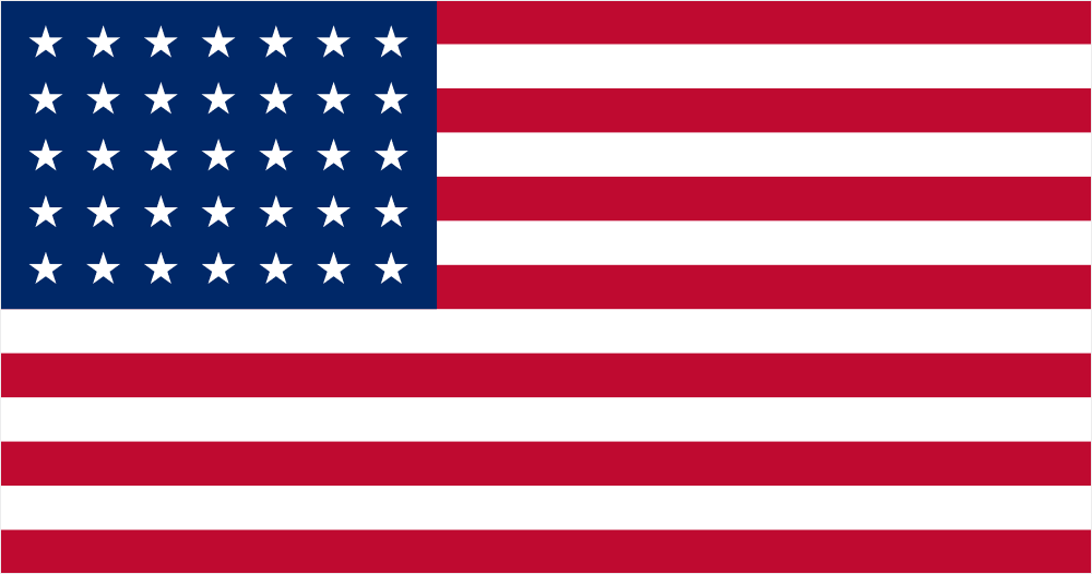35-star USA flag