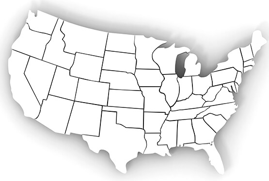 USA Outline States Map