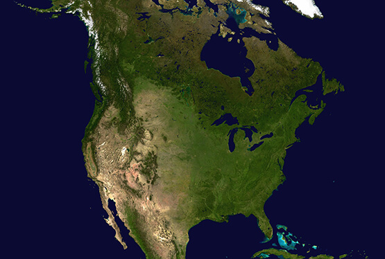 USA Satellite Map