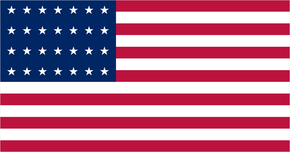 28-star USA flag
