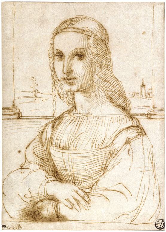 Sketch Mona Lisa by Raphael