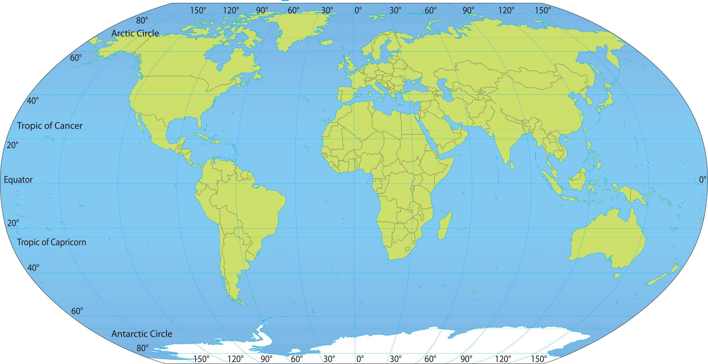 Blank Map Of The World With Countries 
