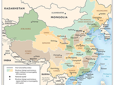 China Provinces Map