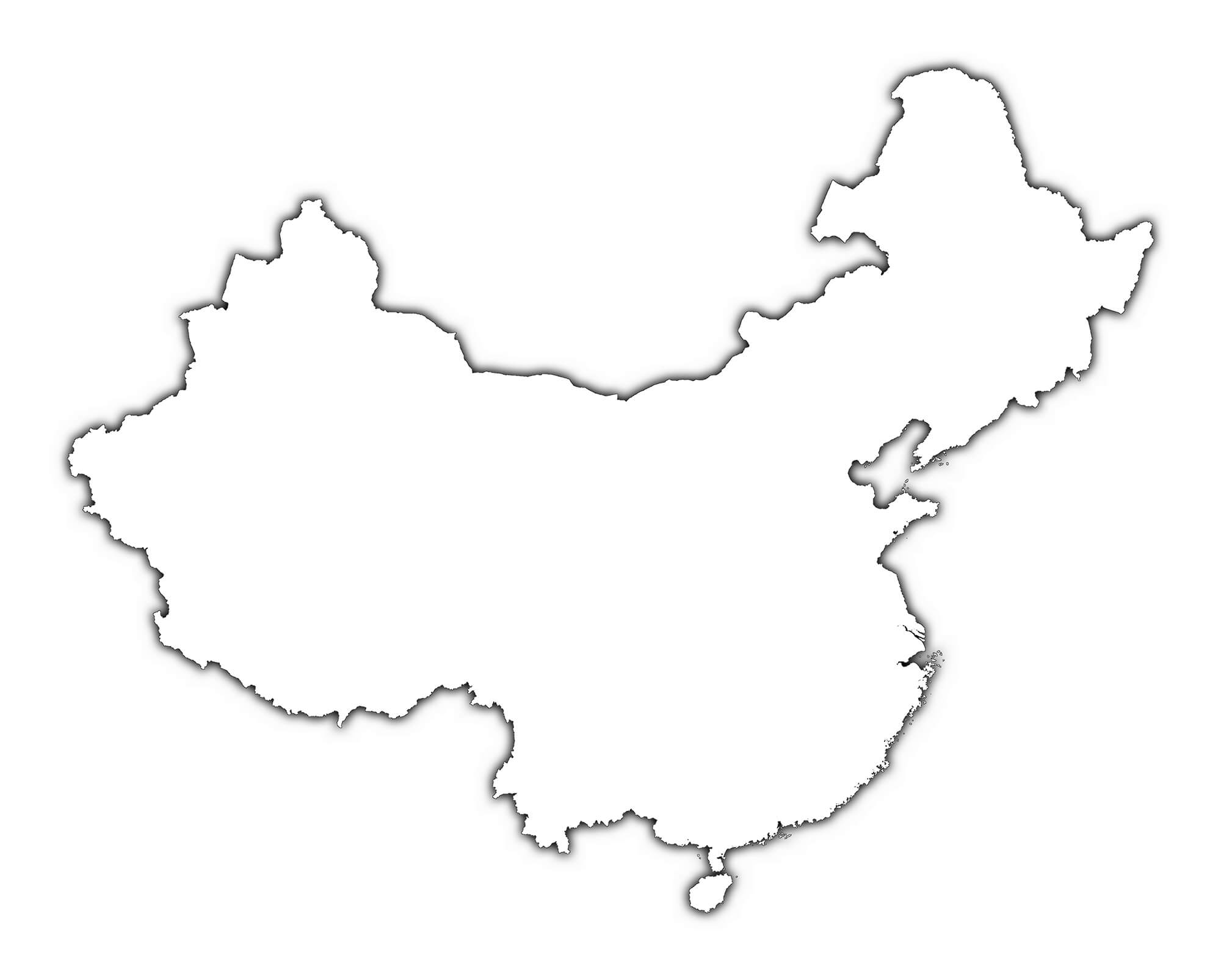 China Outline Map