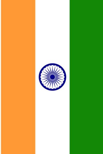 India flag Vertical Display Position