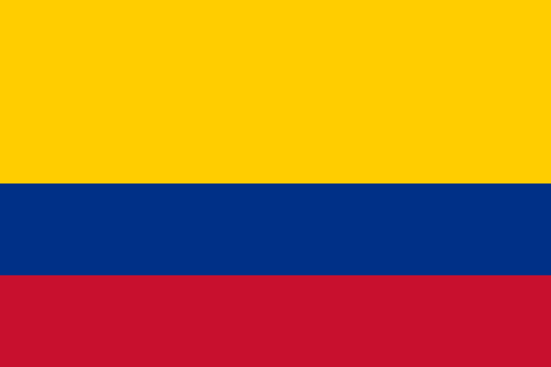 yellow and red and blue flag