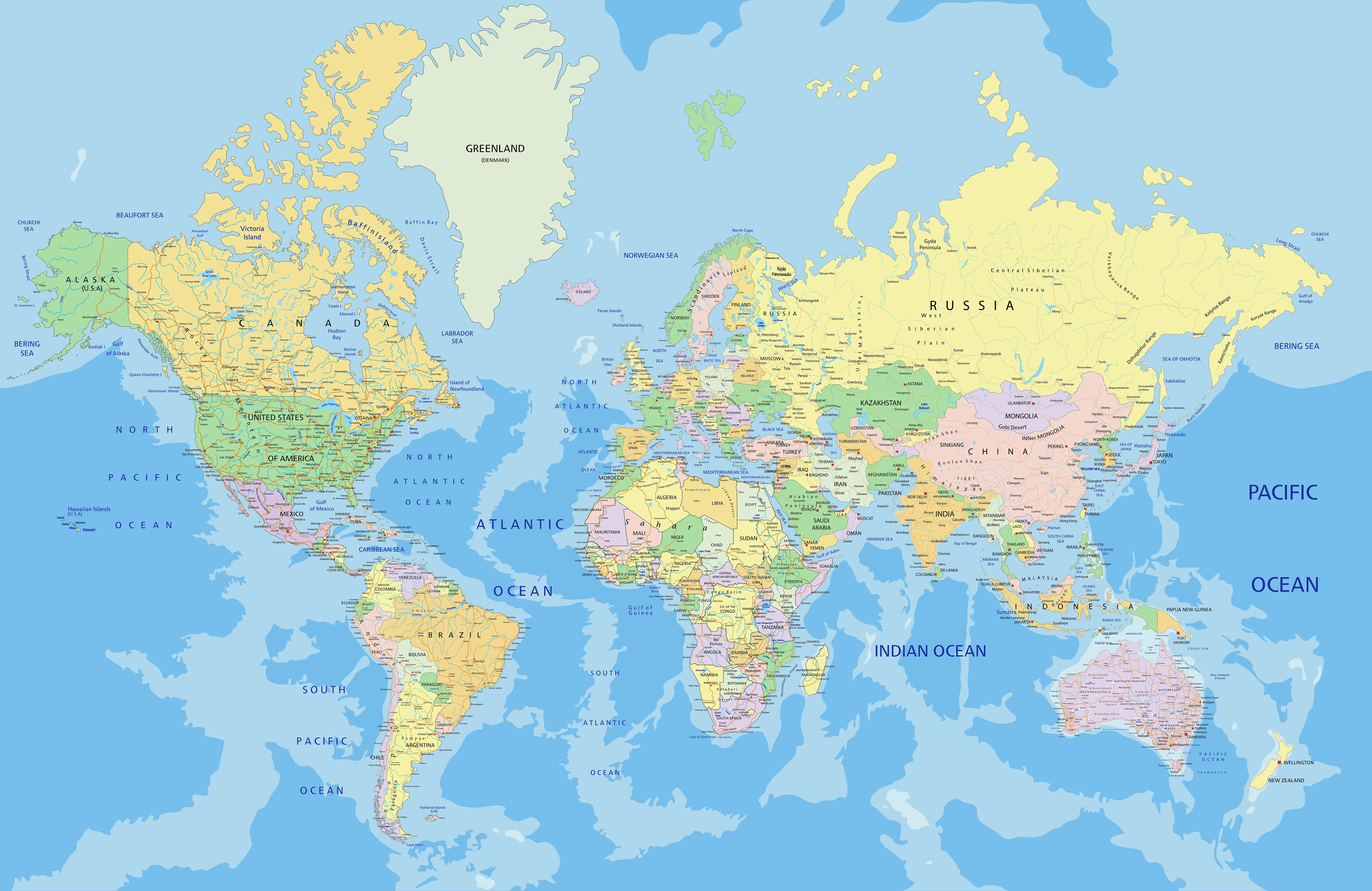 World Map Detailed