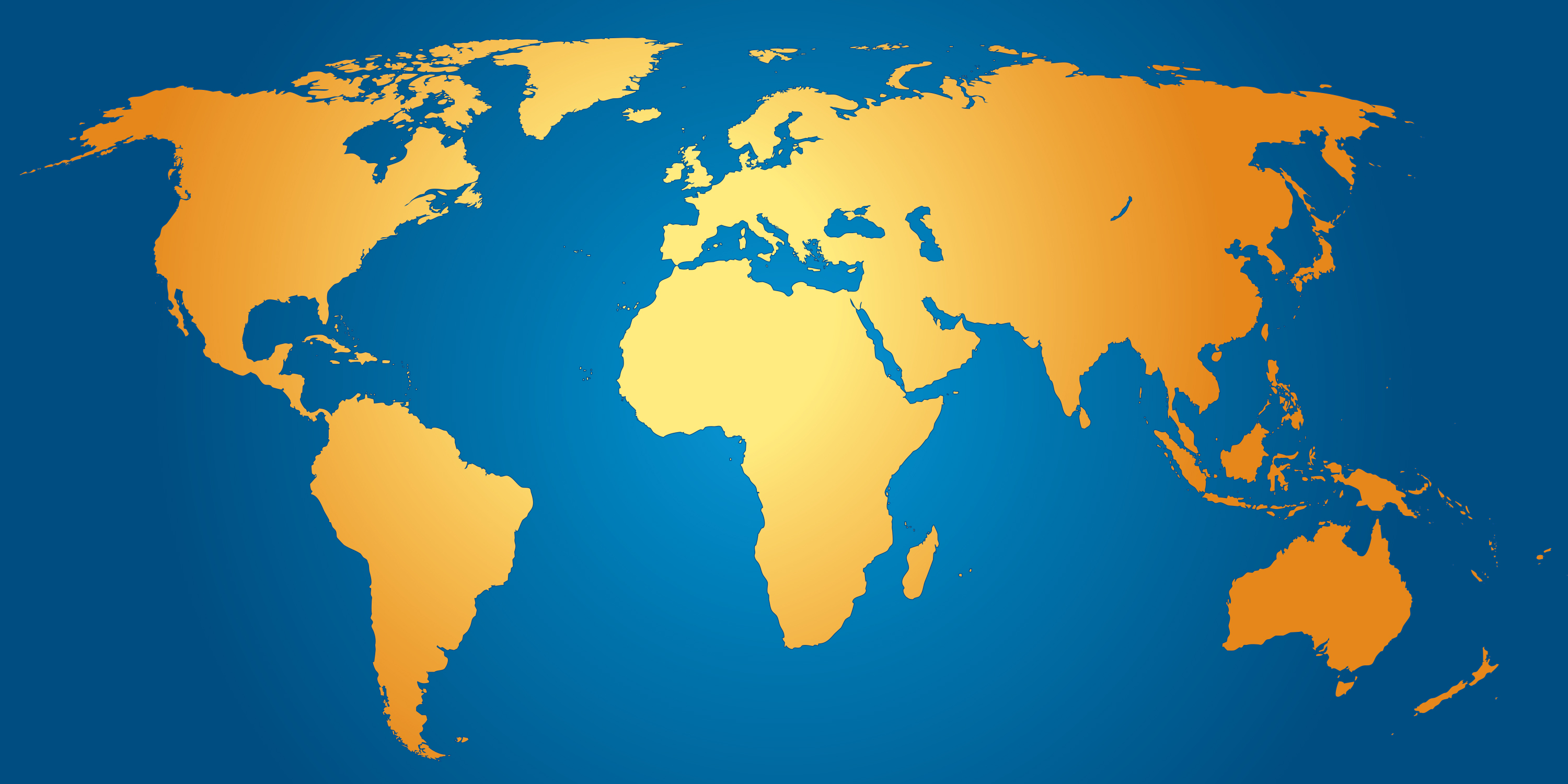 world map blank color